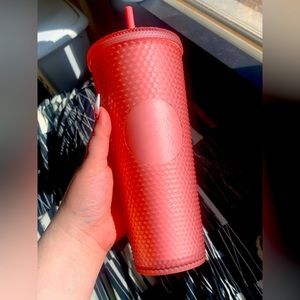 Starbucks Peach Soft Touch Studded Venti Tumbler
